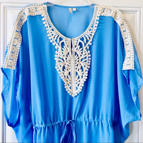 Madison Other - Crochet Accent Tunic/Coverup